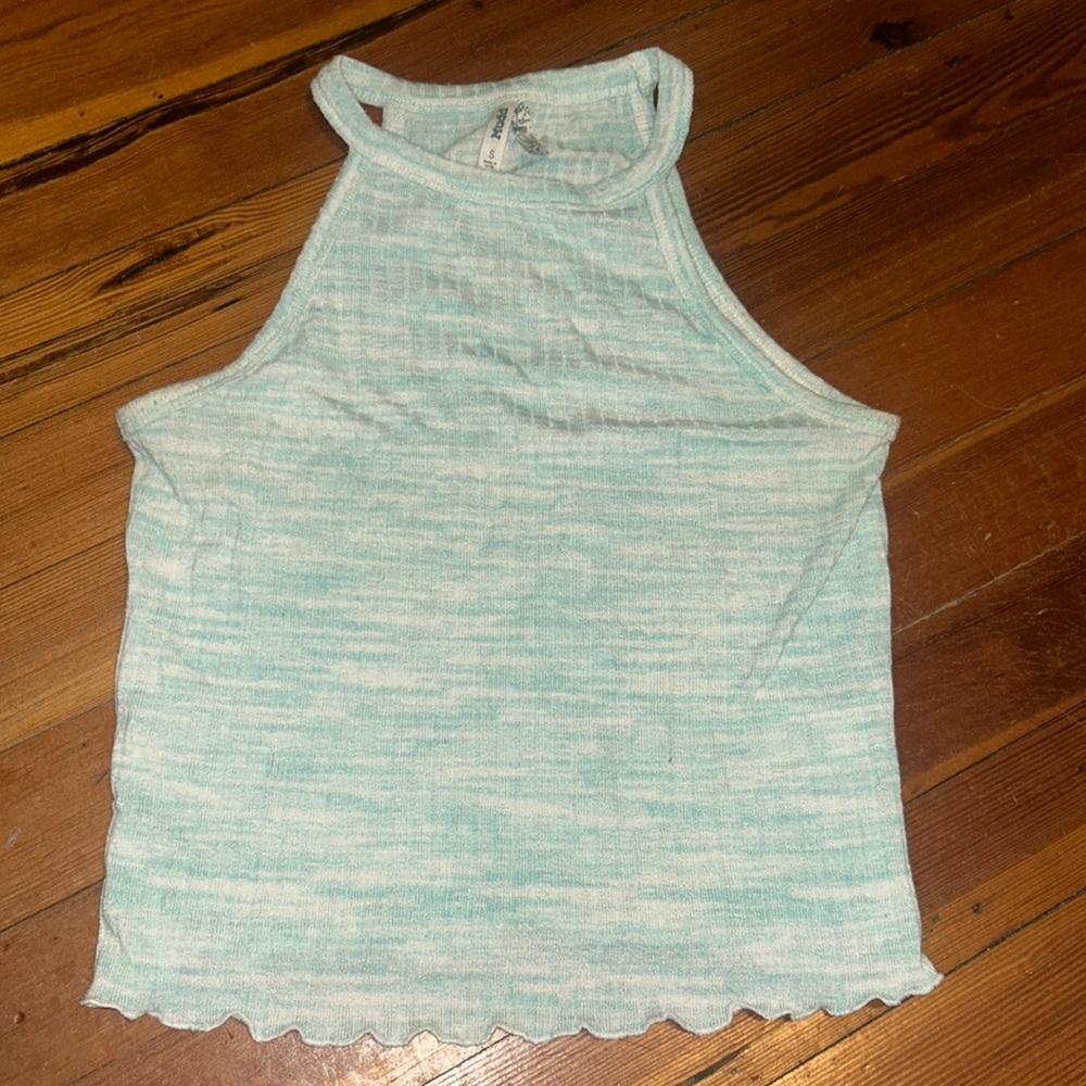 Blue heather Halter Top